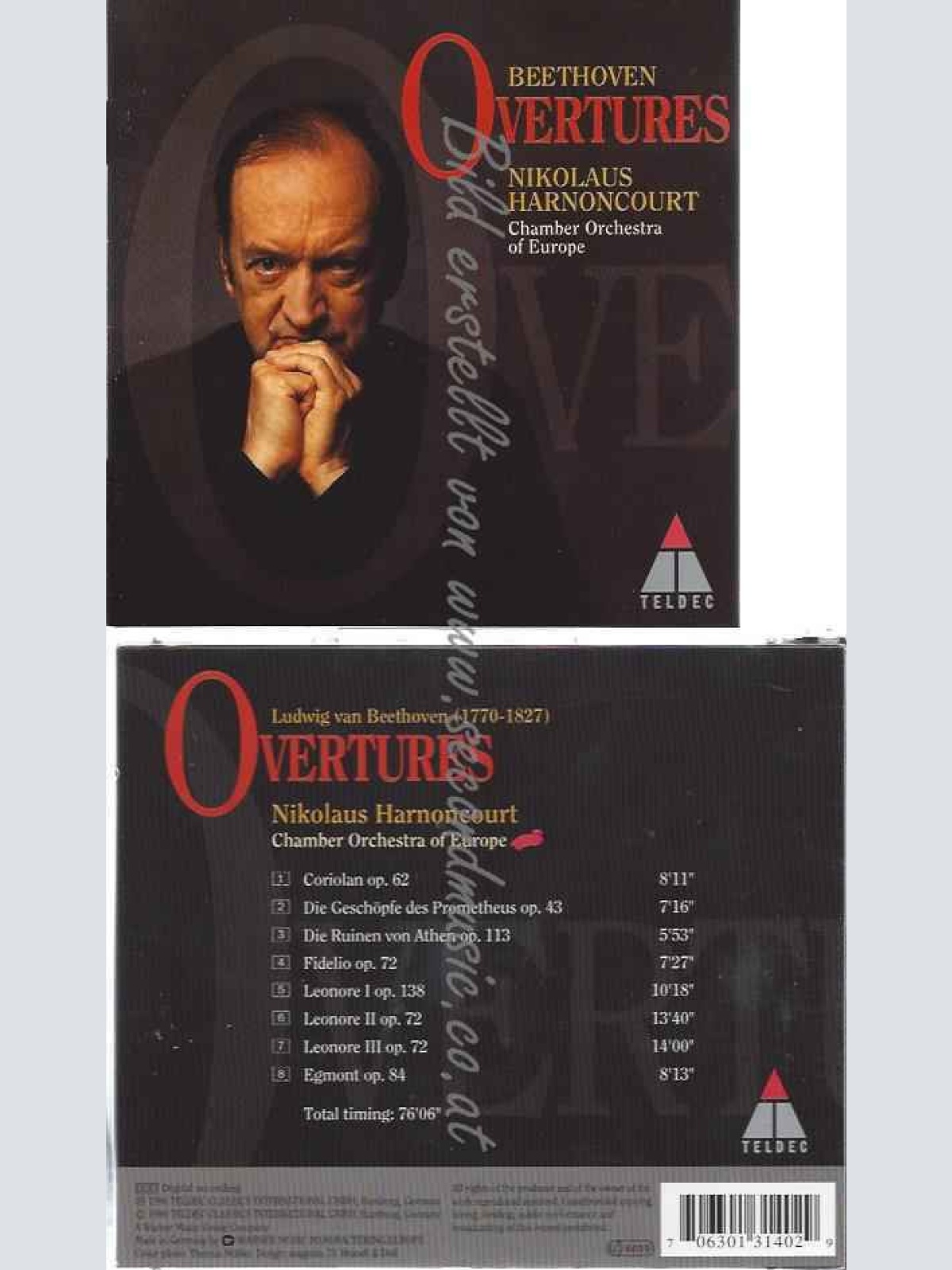 CD--HARNONCOURT,NIKOLAUS, COE, ET AL.--OUVERTÜREN