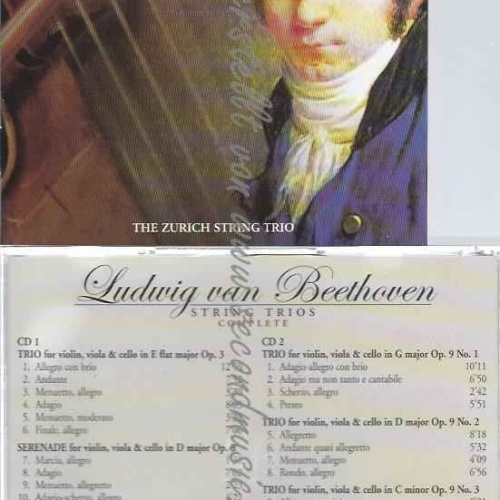 CD--ZÜRICHER STREICHTRIO UND LUDWIG VAN BEETHOVEN--  SÄMTLICHE STREICHTRIOS