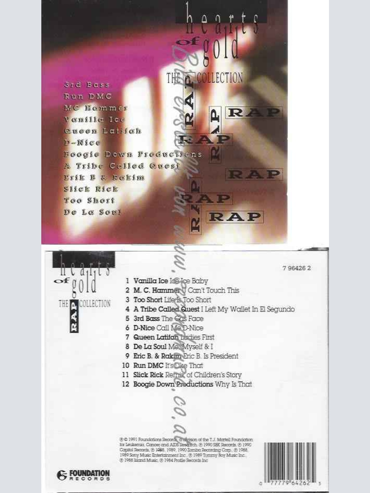 CD---HEARTS OF GOLD RAP COLLECTION