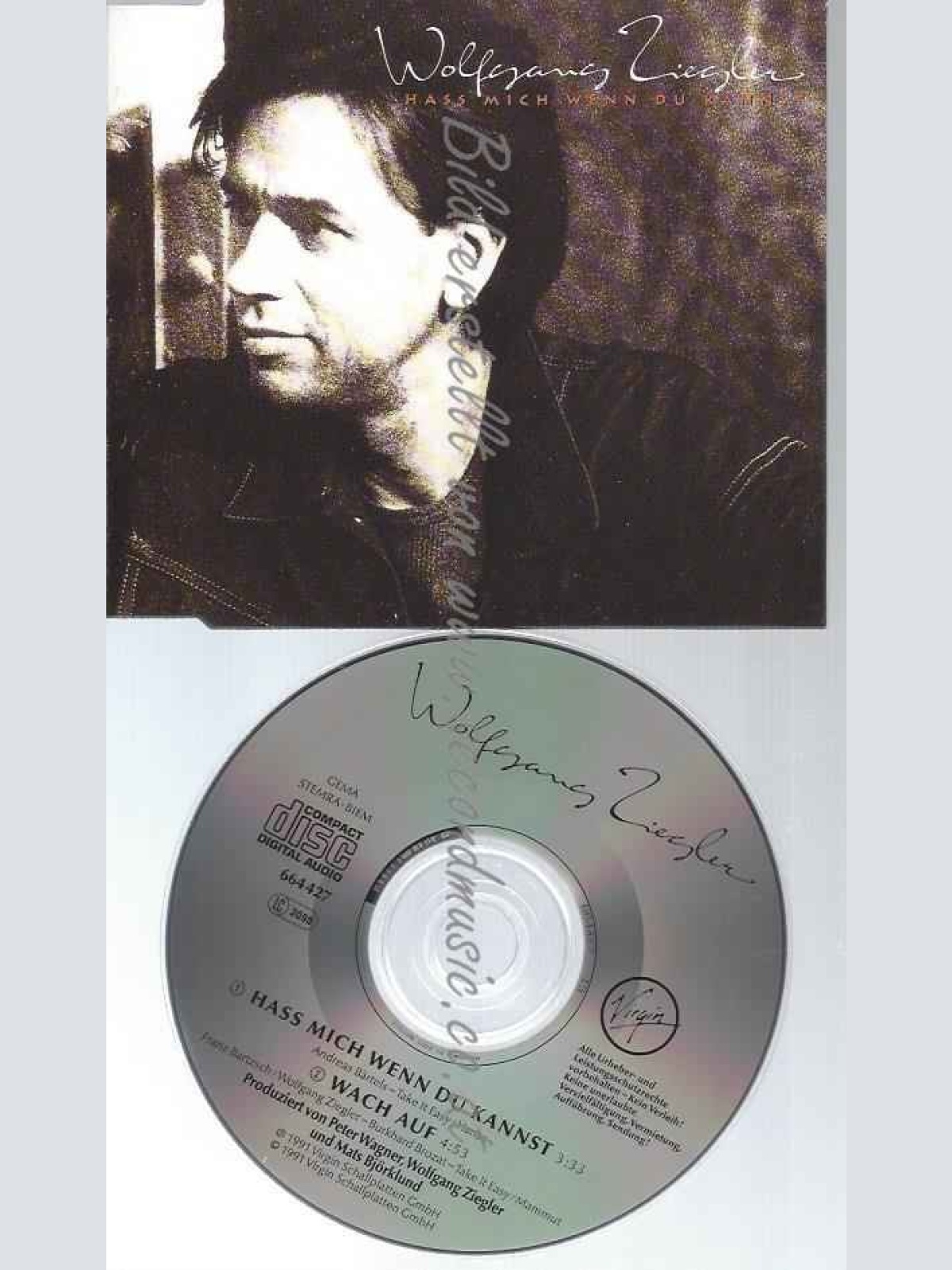 CD--ACH AUF (1991)/ WOLFGANG ZIEGLER--HASS MICH WENN DU KANNST