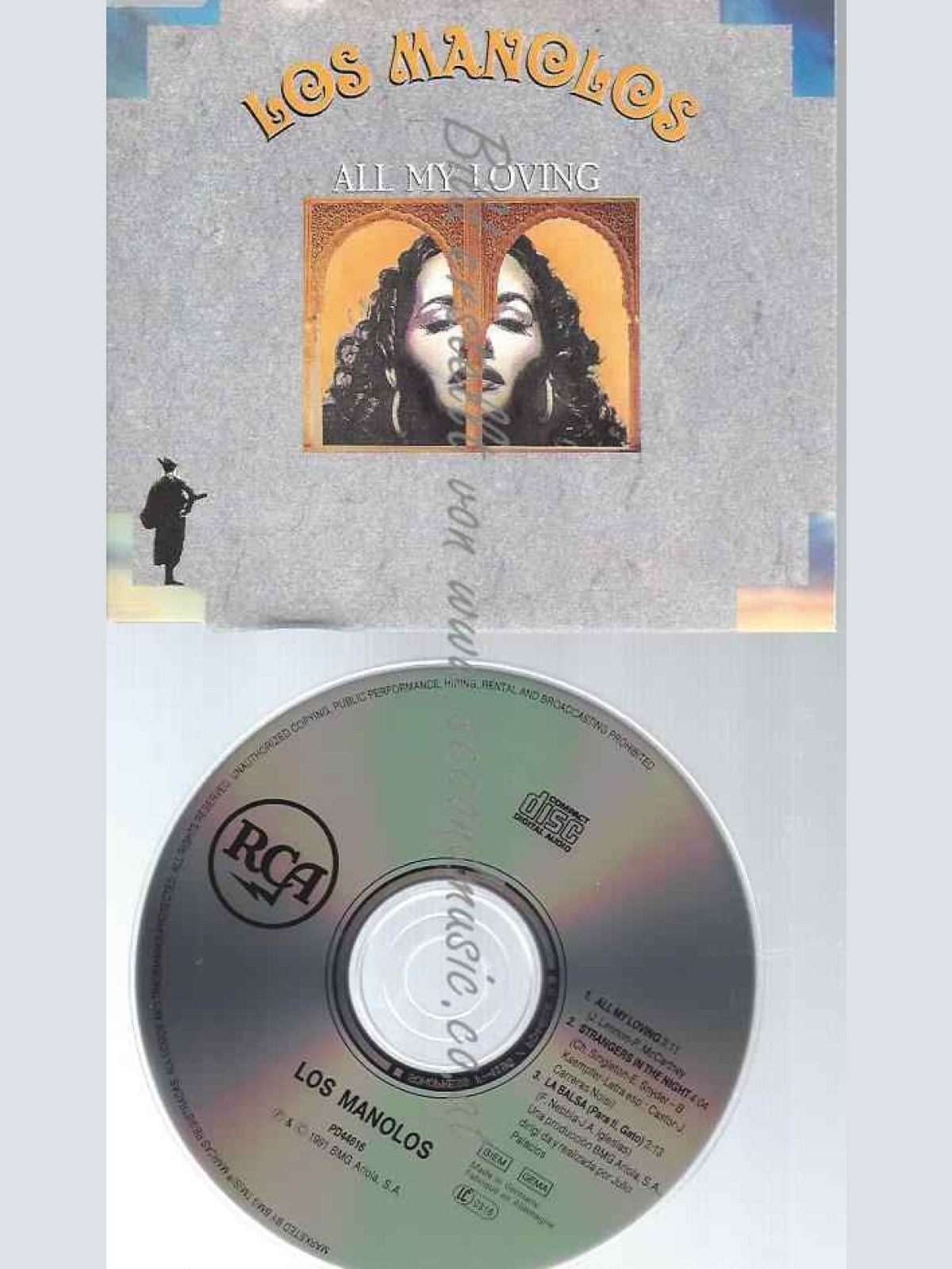 CD--LOS MANOLOS--ALL MY LOVING (BEATLES)