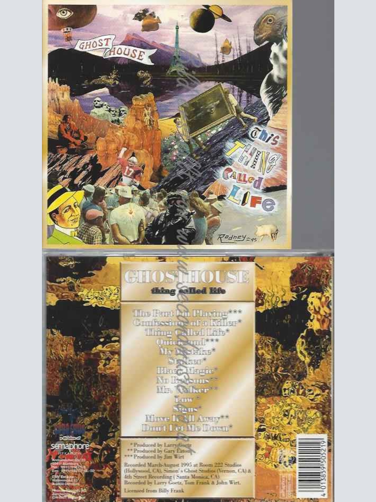 CD--GHOSTHOUSE--THING CALLED LIFE