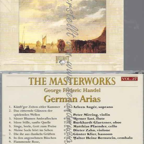CD--HANDEL GEORGE FRIDERIC--HANDEL, GEORGE FRIDERIC-GERMAN ARIAS