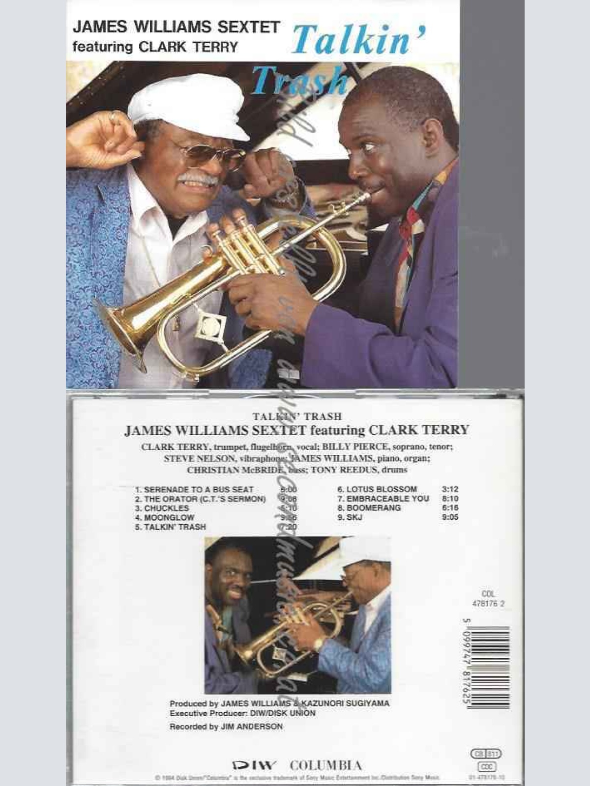 CD--JAMES WILLIAMS--TALKIN' TRASH