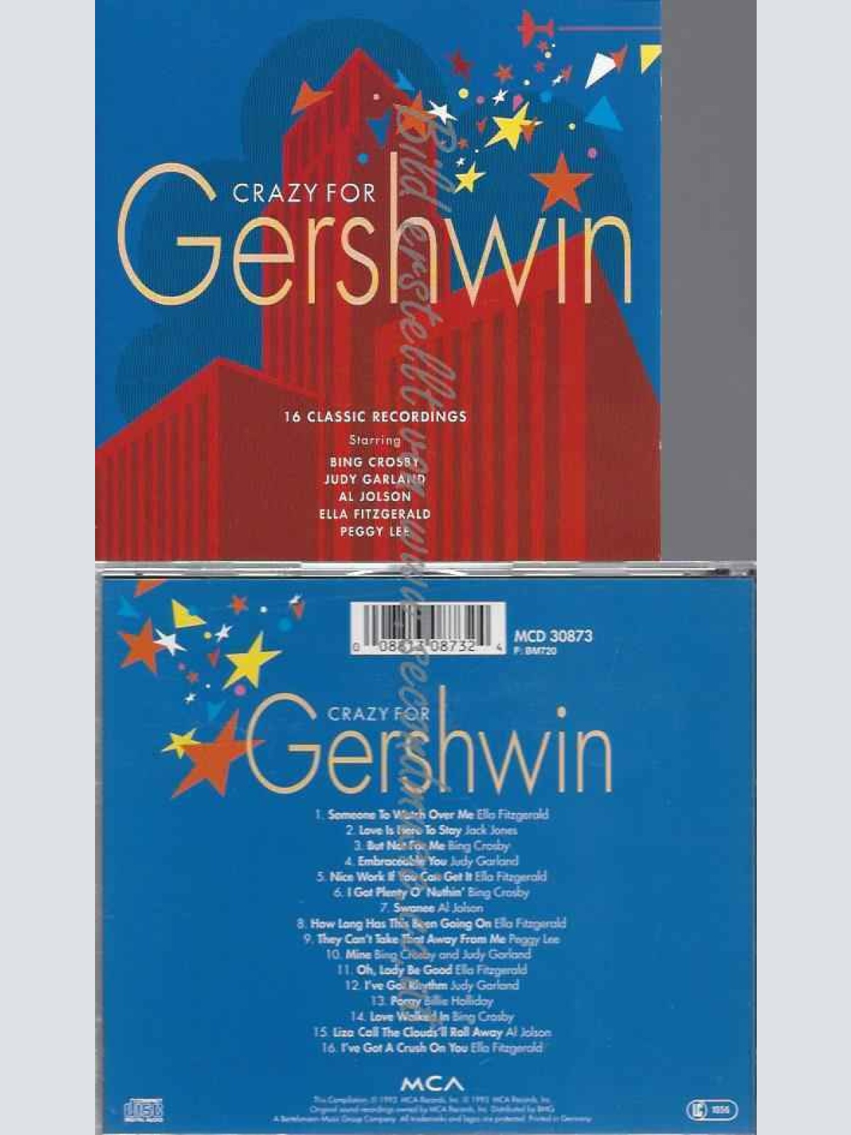 CD--VARIOUS--CRAZY FOR GERSHWIN