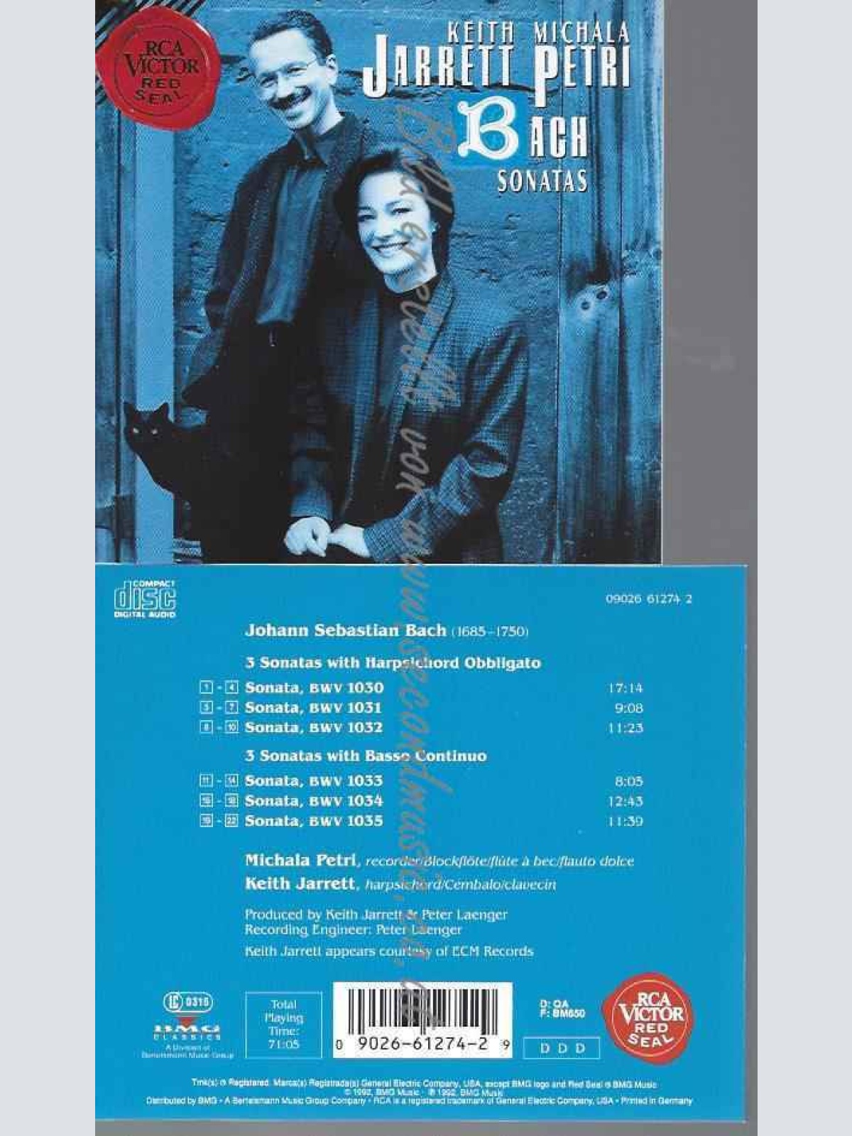 CD--MICHALA PETRI, KEITH JARRETT, ET AL.--FLÖTENSONATEN