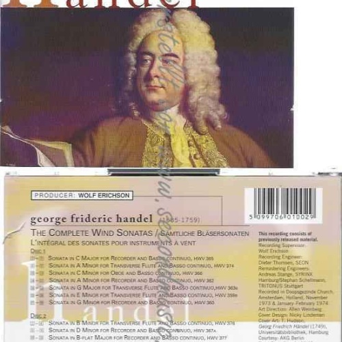 CD--BRÜGGEN,FRANS, HAYNES,BRUCE, ET AL.--SEON - HÄNDEL (BLÄSERSONATEN)