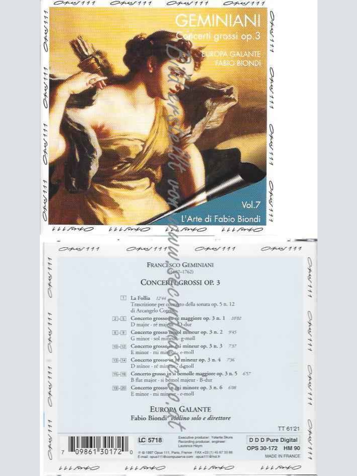 CD--EUROPA GALANTE, BIONDI, ET AL.--CONCERTI GROSSI