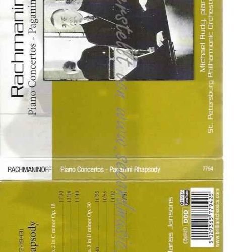 CD--MICHAEL RUDY, ST. PETERSBURG PHILHARMONIC ORCHESTRA, ET AL.--KLAVIERKONZERTE