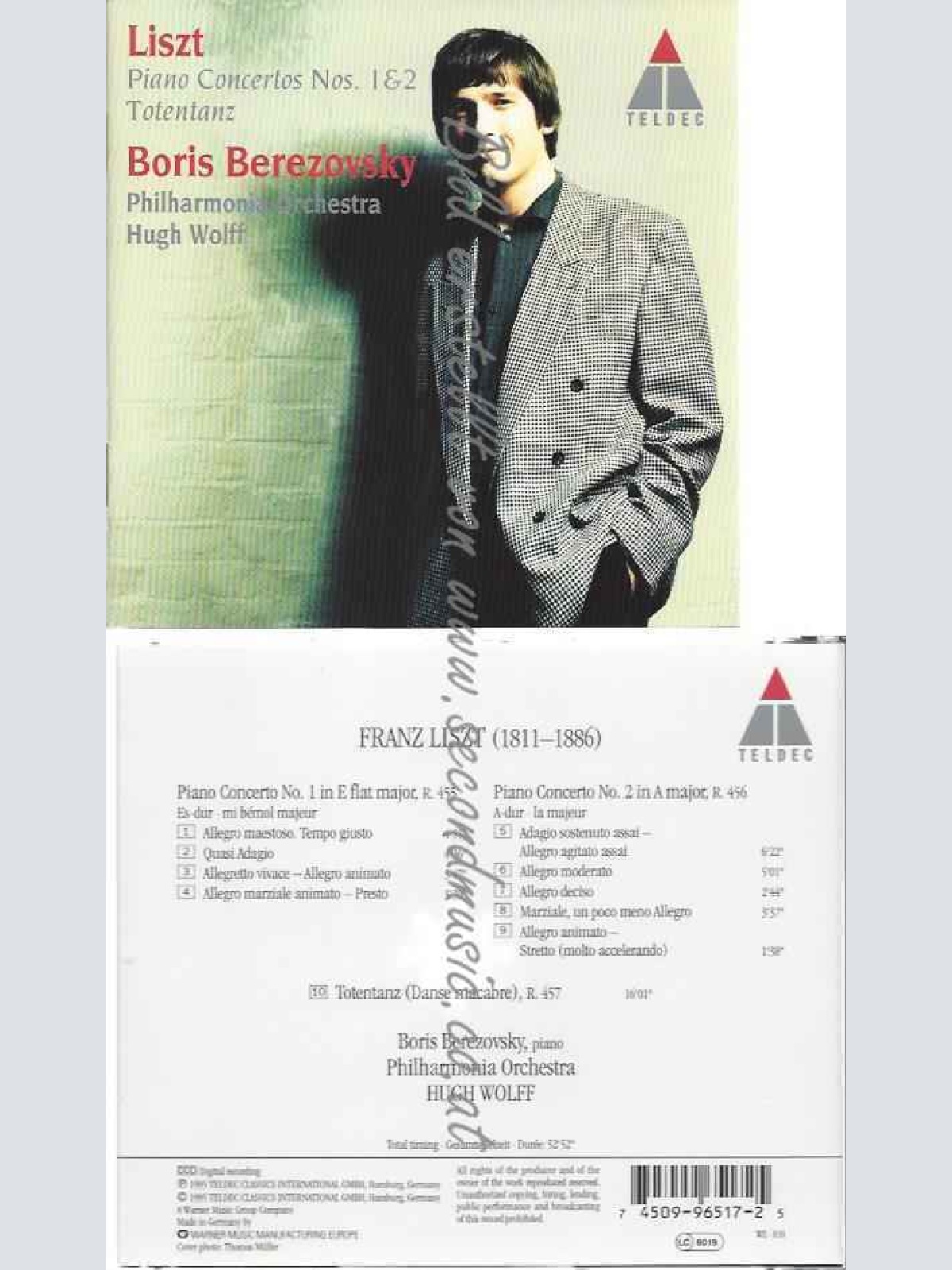 CD--TOTENTANZ/ BEREZOVSKY, WOLFF, ET AL.--KLAVIERKONZERTE 1 UND 2