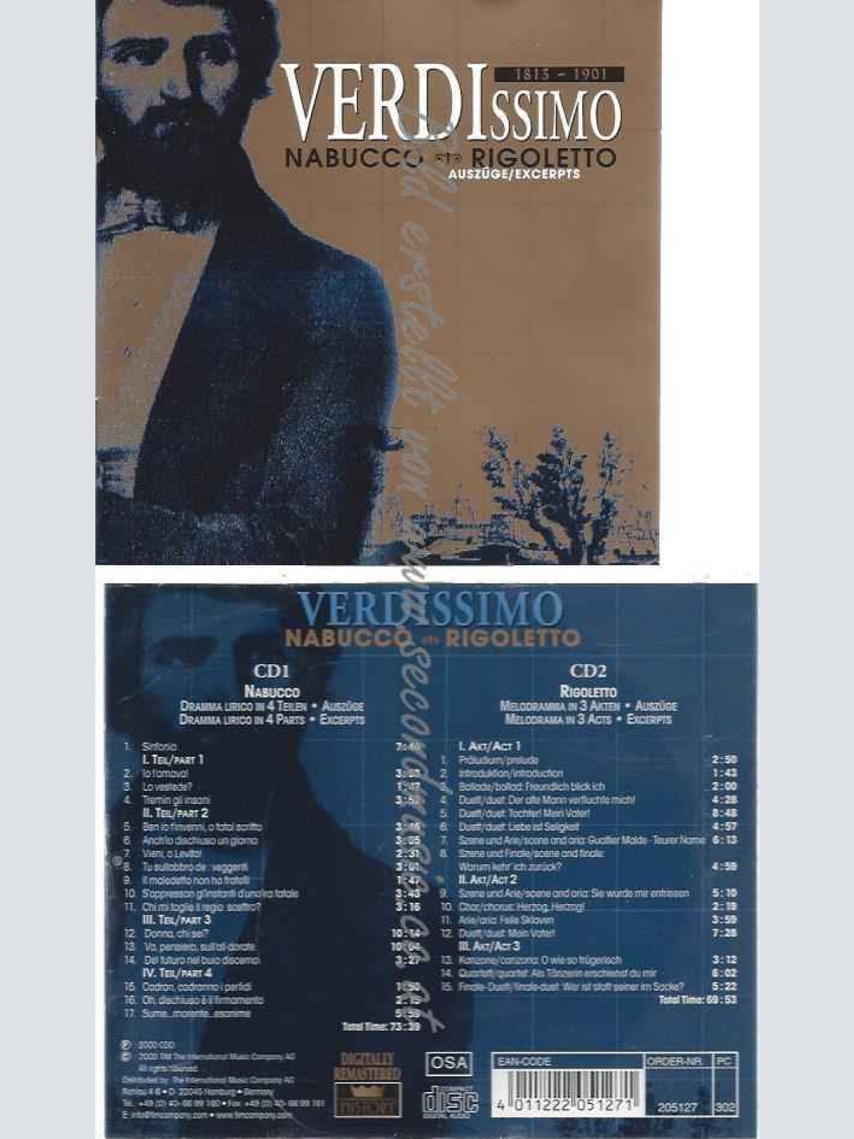 CD--ORCHESTRA E CORO DEL TEATRO   ERDISSIMO NABUCCO