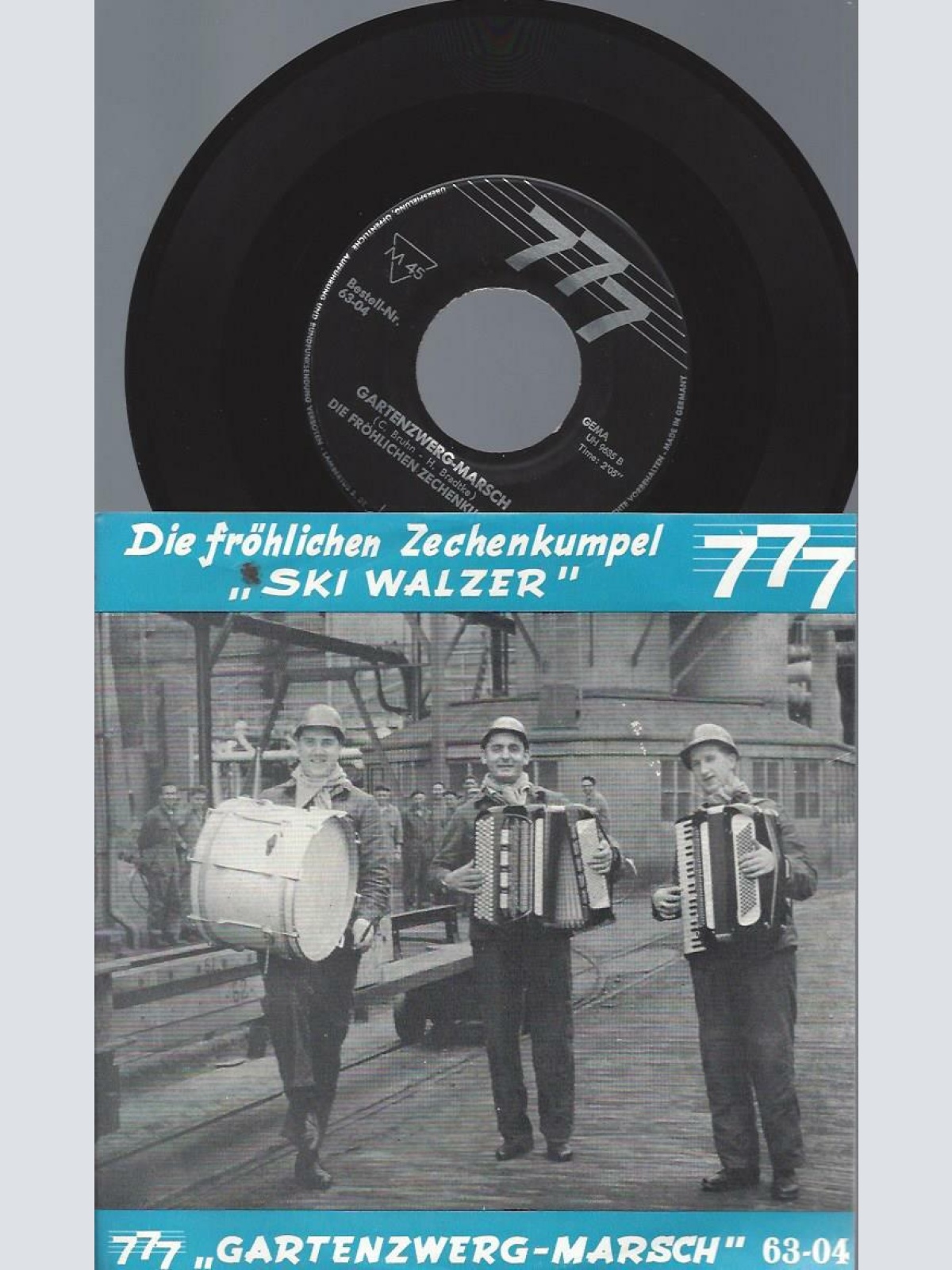 7"   Die fröhlichen Zechenkumpel  Ski Walzer