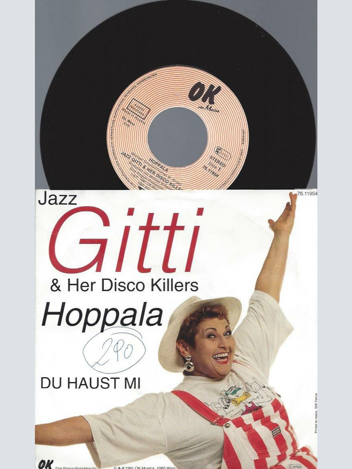 7"   Jazz Gitti & Her Disco Killers  Hoppala