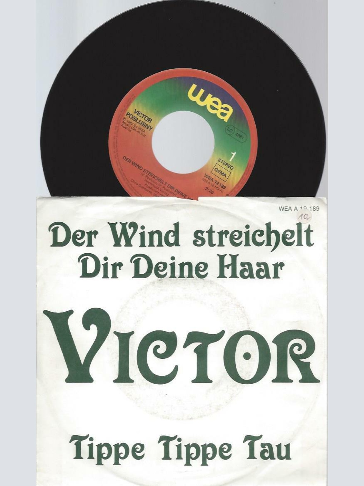 7"  Victor Poslusny – Der Wind Streichelt Dir Deine Haare