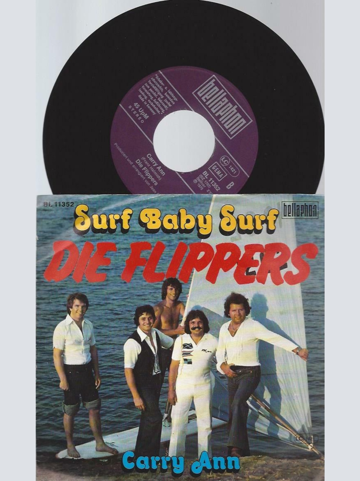 7"   Die Flippers  Surf Baby Surf