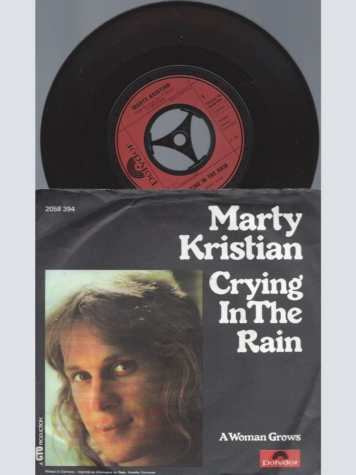 7"   Marty Kristian – Crying In The Rain