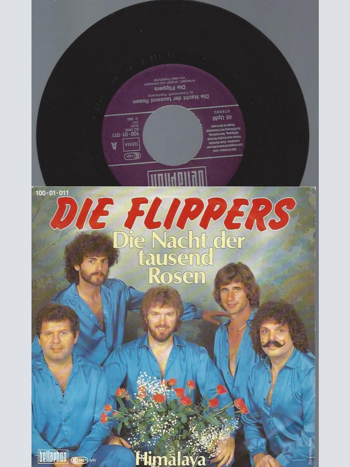 7"   Die Flippers – Die Nacht Der Tausend Rosen