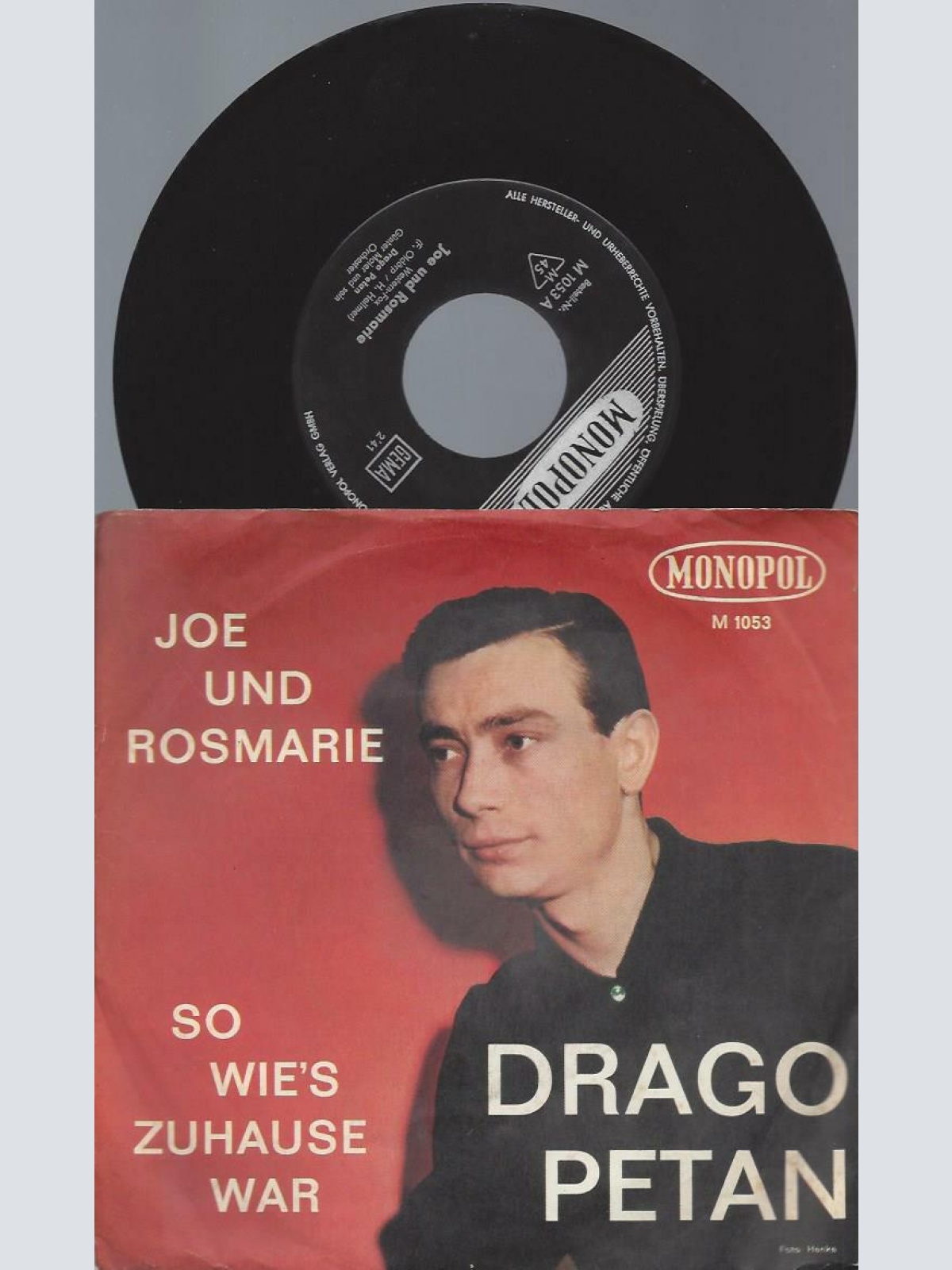 7"  Drago Petan  Joe Und Rosmarie