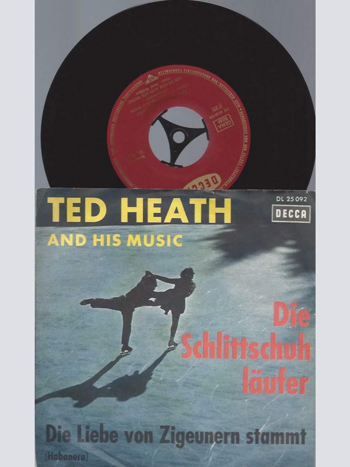 7"   Ted Heath And His Music  Die Schlittschuhläufer