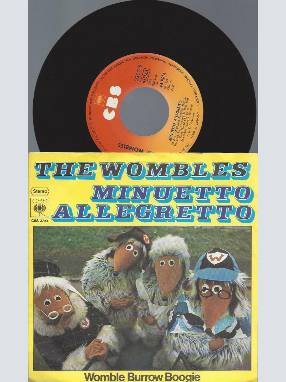 7"  The Wombles – Minuetto Allegretto