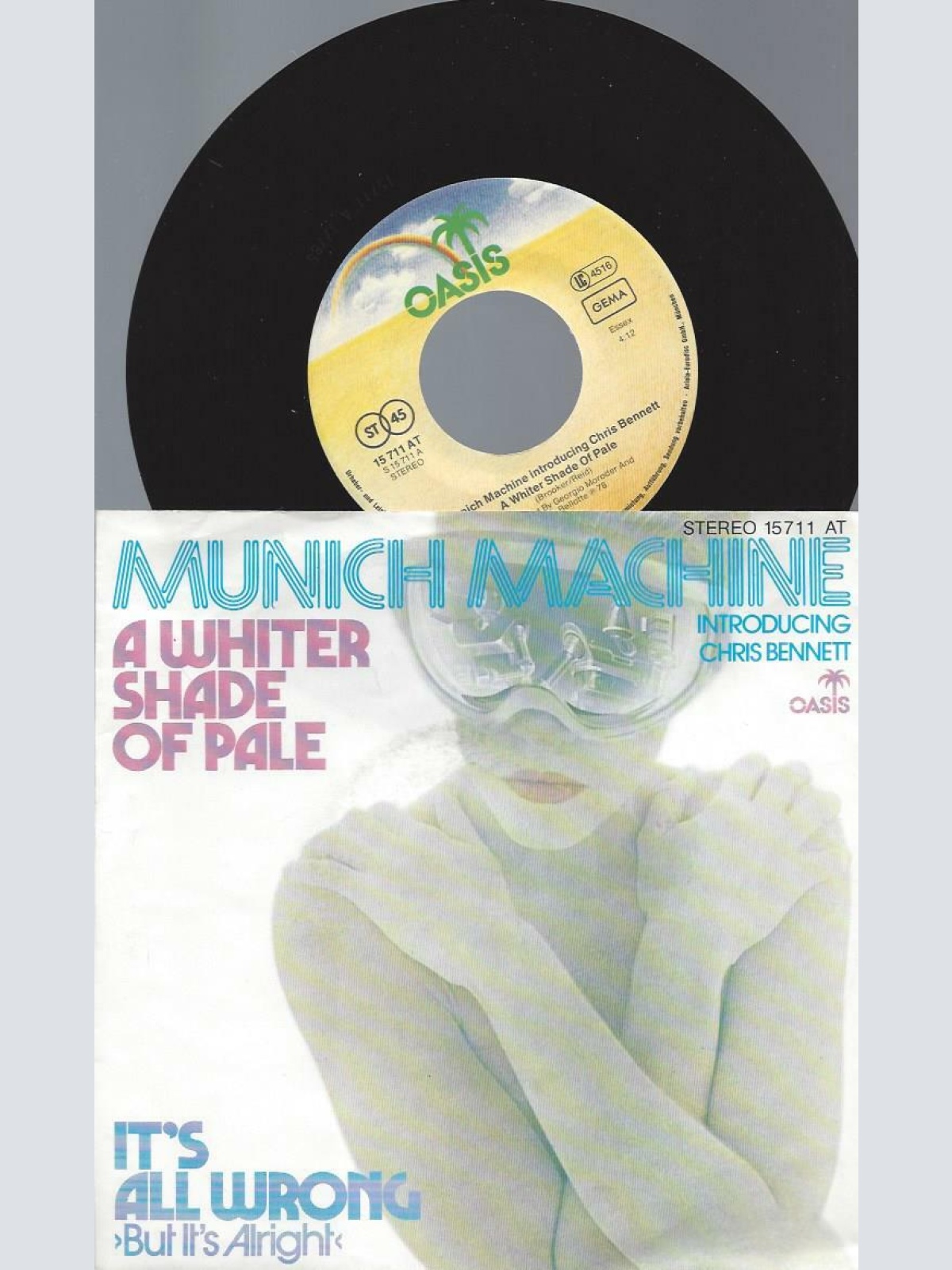 7"   Munich Machine Introducing Chris Bennett – A Whiter Shade Of Pale