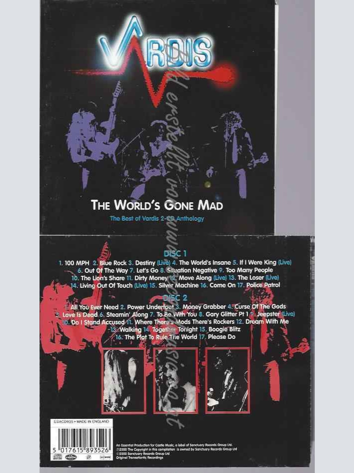 CD--EST OF VARDIS/ VARDIS | --THE WORLD'S GONE MAD