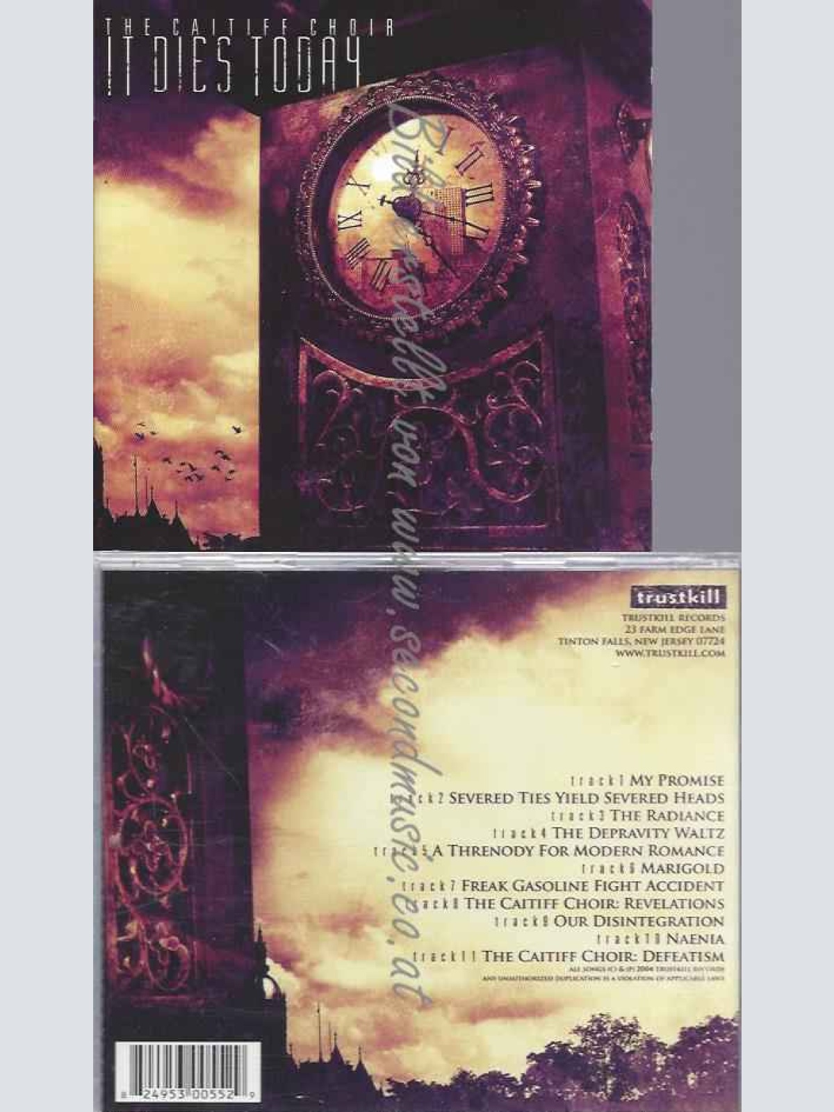 CD--IT DIES TODAY | --THE CAITIFF CHOIR