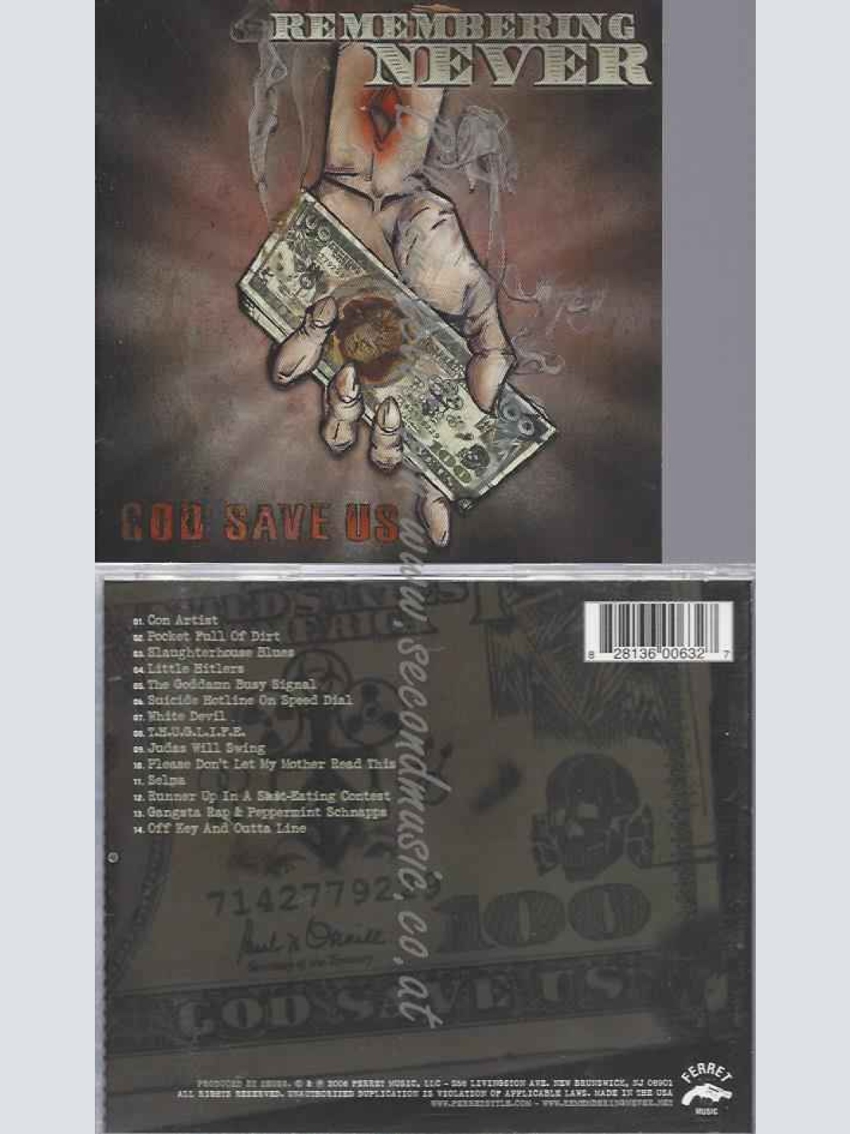 CD--REMEMBERING NEVER | --GOD SAVE US