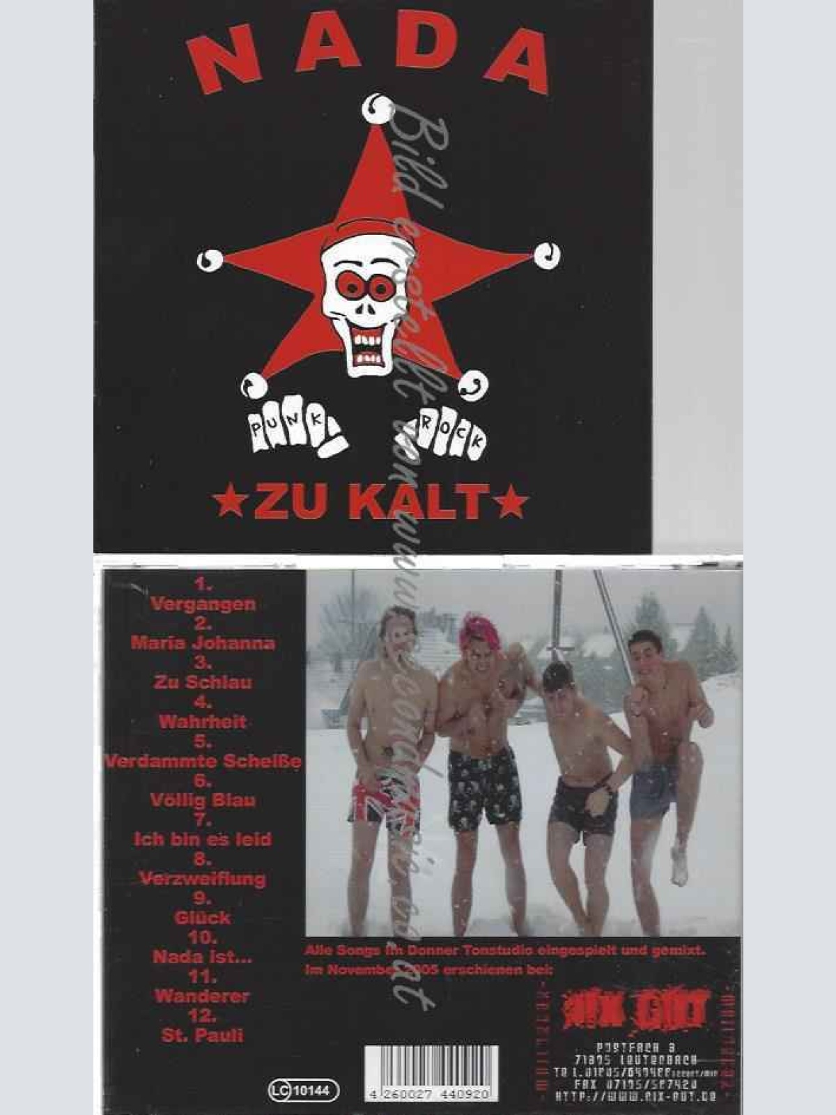 CD--NADA--ZU KALT