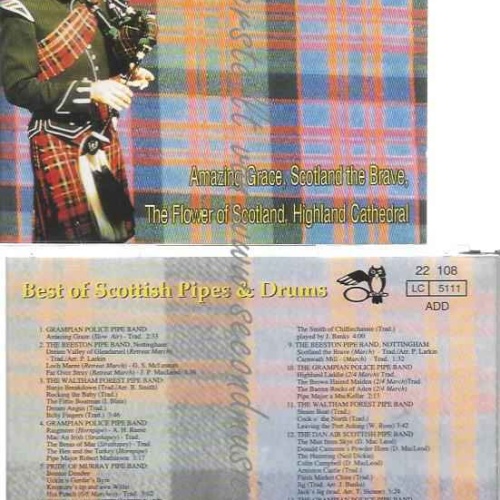 CD--BEST OF SCOTTISH PIPES & DRUMS--GRAMPIAN POLICE PIPE BAND