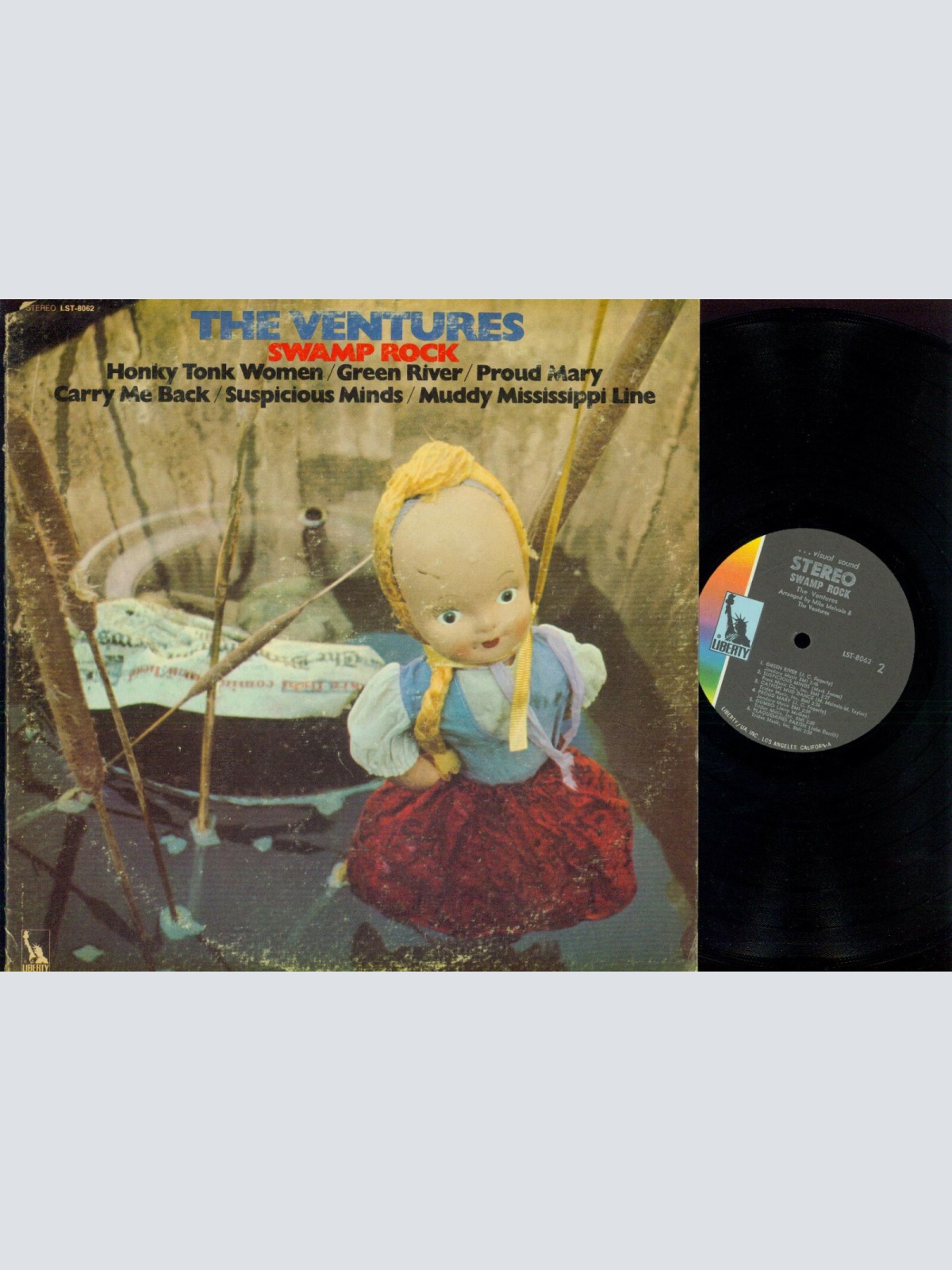 LP--The Ventures --Swamp Rock // US LP //LST 8062 // Cutout