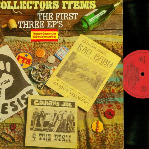 LP-- Country Joe McDonald & Grootna – Collectors Items: The First Three EPs