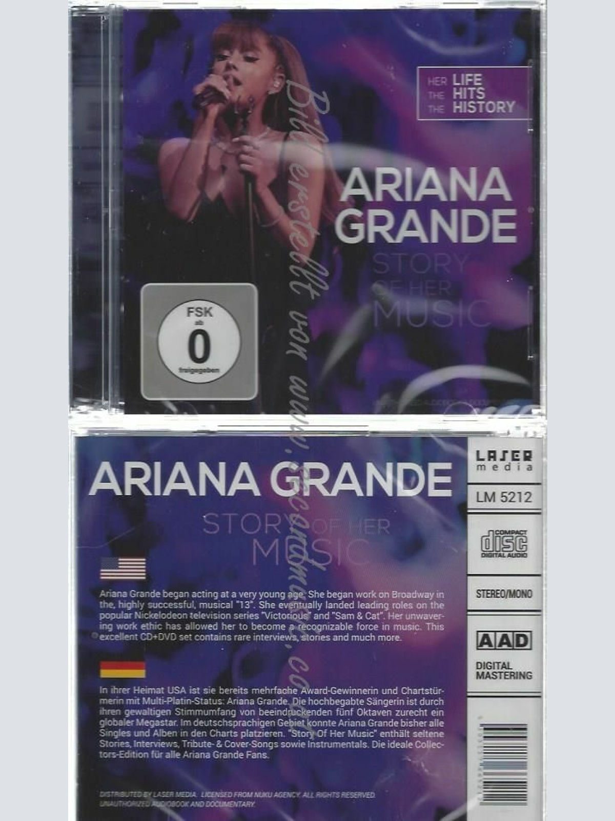 CD-- ARIANA GRANDE  --STORY OF HER MUSIC