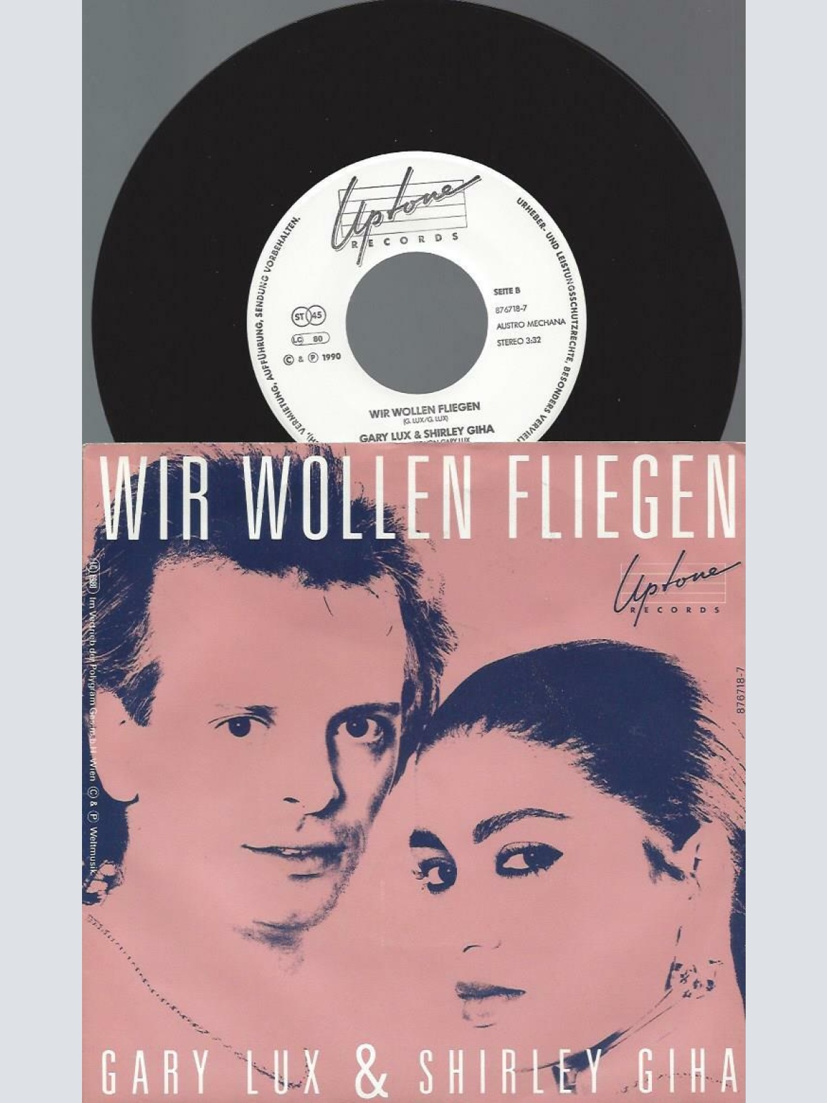 7" Gary Lux & Shirley Giha – Listen to Your Heart