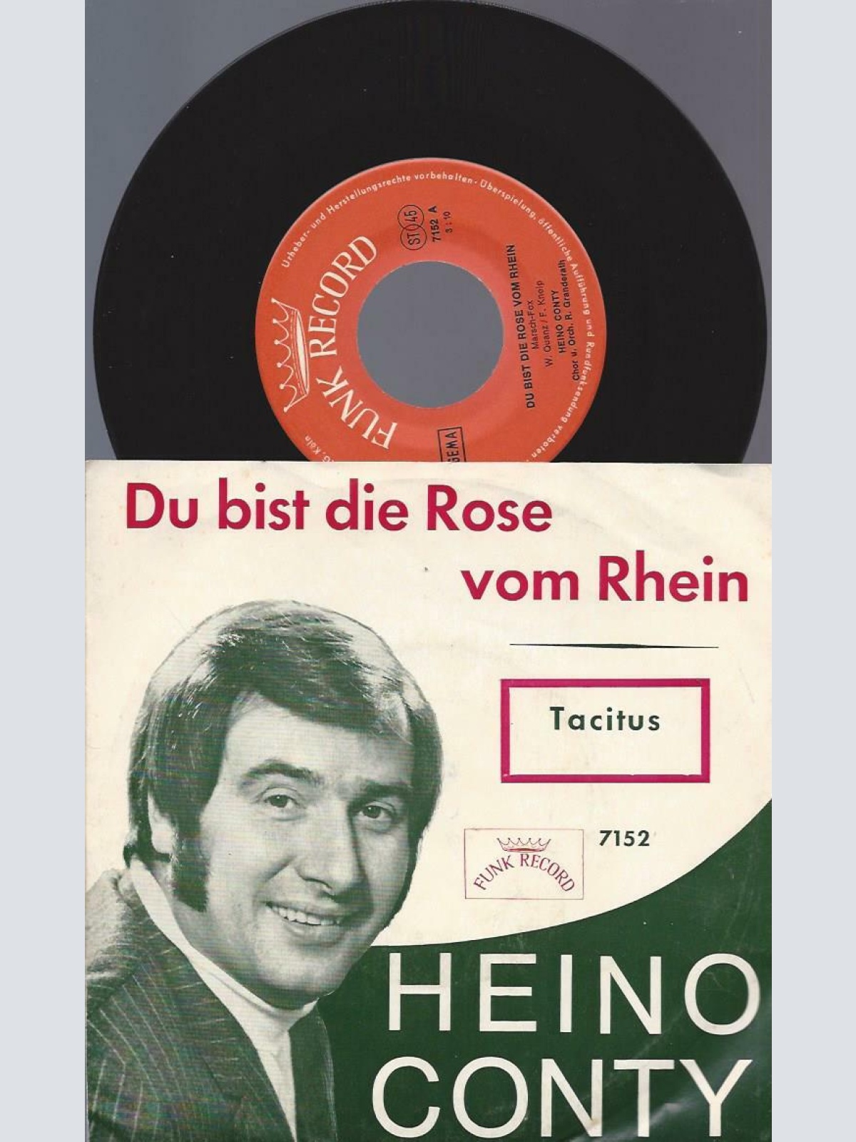 7" Heino Conty – Du Bist Die Rose Vom Rhein