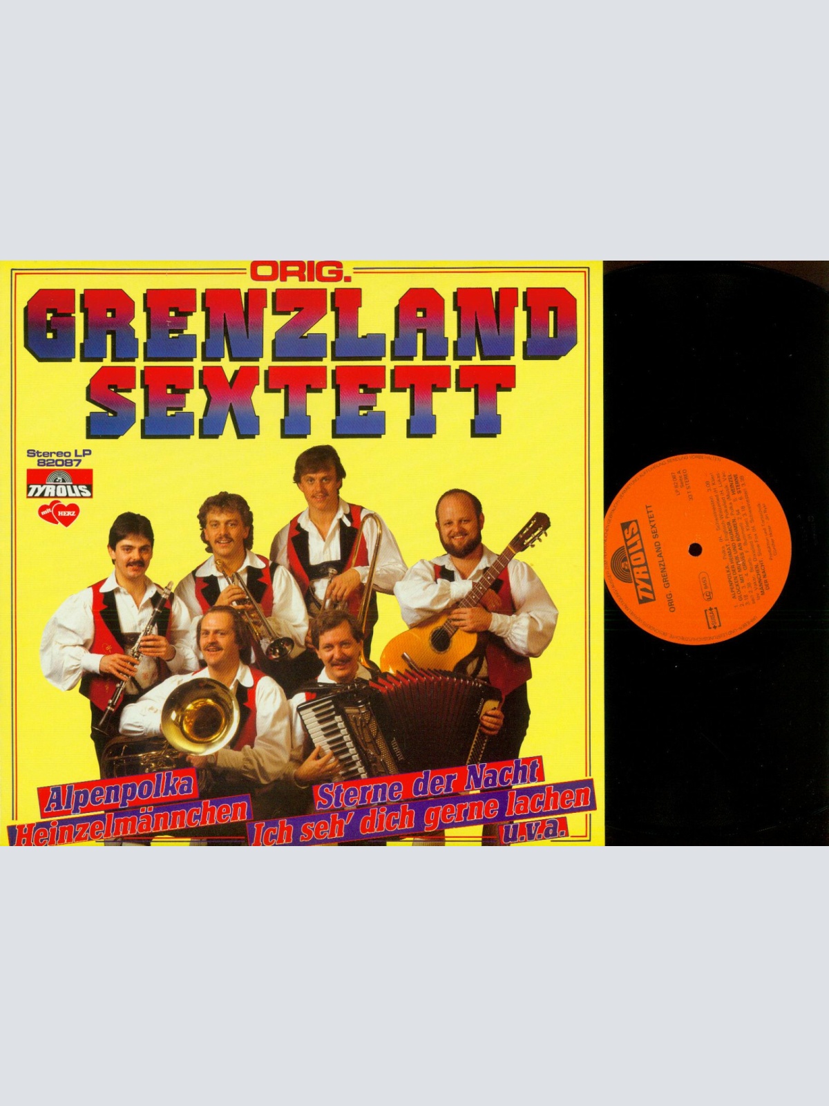 LP--Original Grenzland Sextett // Alpenpolka   // NM