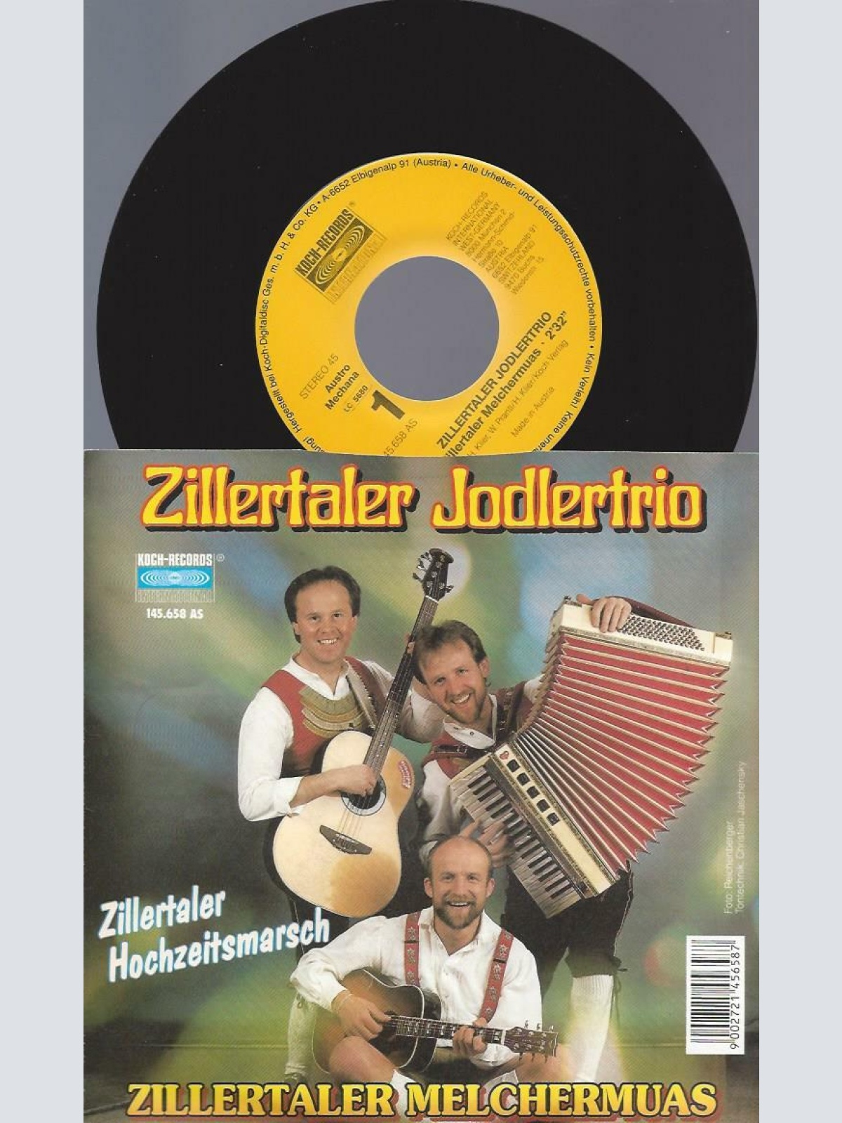 7" Zillertaler Jodlertrio – Zillertaler Melchermuas //NM