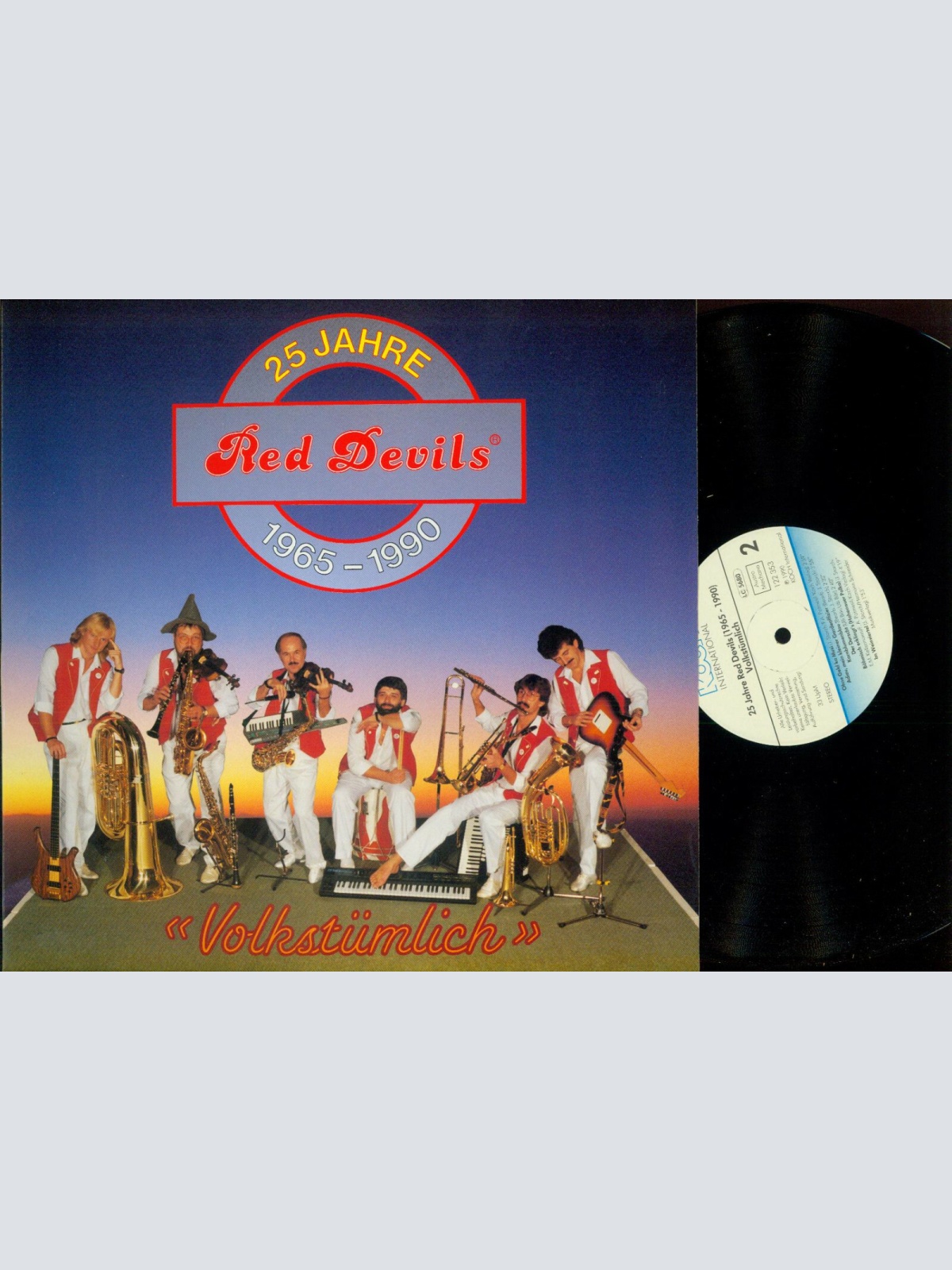 LP--Red Devils   – 25 Jahre 1965-1990 - Volkstümlich  // M/ NM