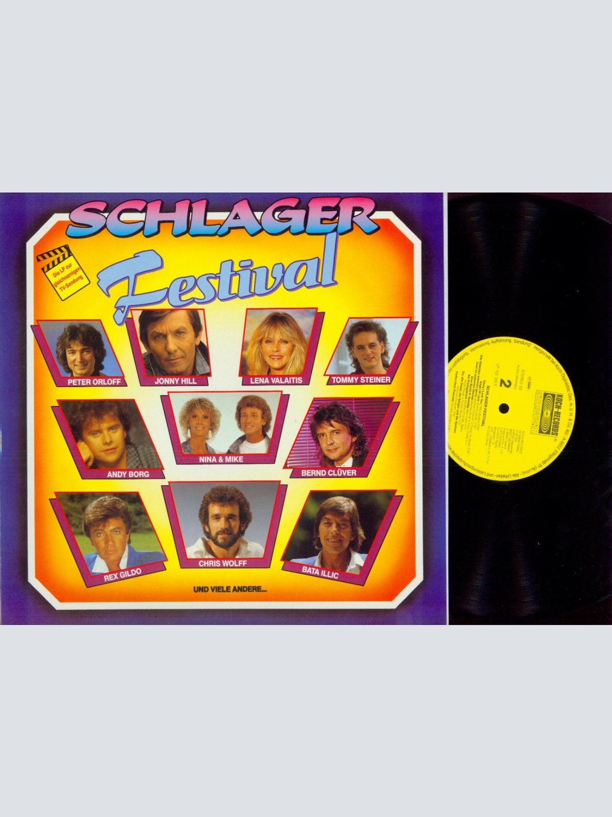 LP--Schlager Festival / Chris Wolff, Bata Illic, Nina & Mike, Lena Valaiti   /NM