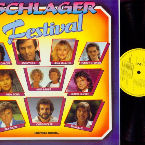LP--Schlager Festival / Chris Wolff, Bata Illic, Nina & Mike, Lena Valaiti   /NM