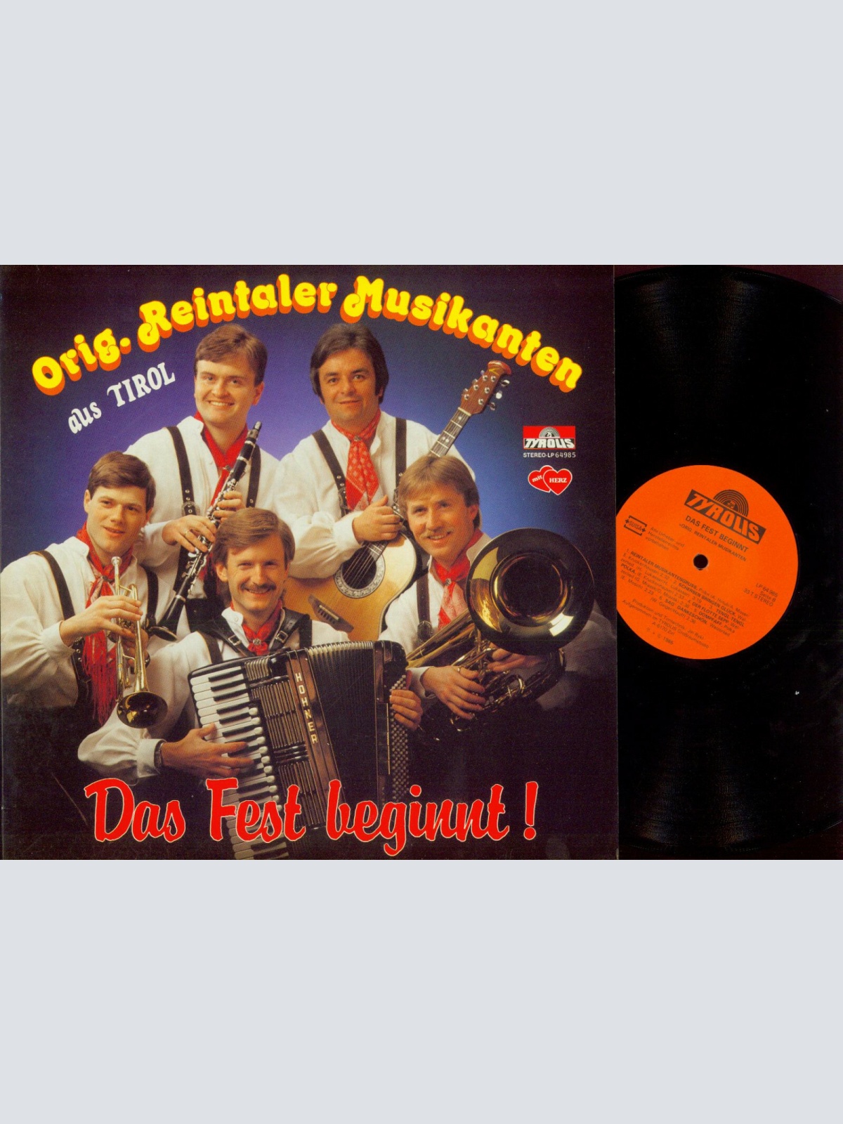 LP--Orig. Reintaler Musikanten  // Das Fest beginnt