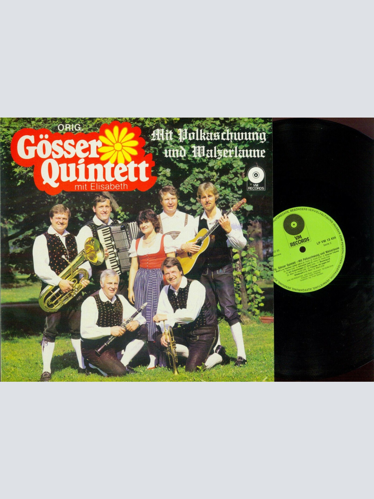 LP--Orig Gösser Quintett  Mit Polkaschwung und Walzerlaune // VM Records