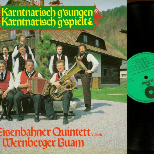 LP--Eisenbahner Quintett / Wernberger Buam /Karntnarisch G'sungen Karntnarisch G