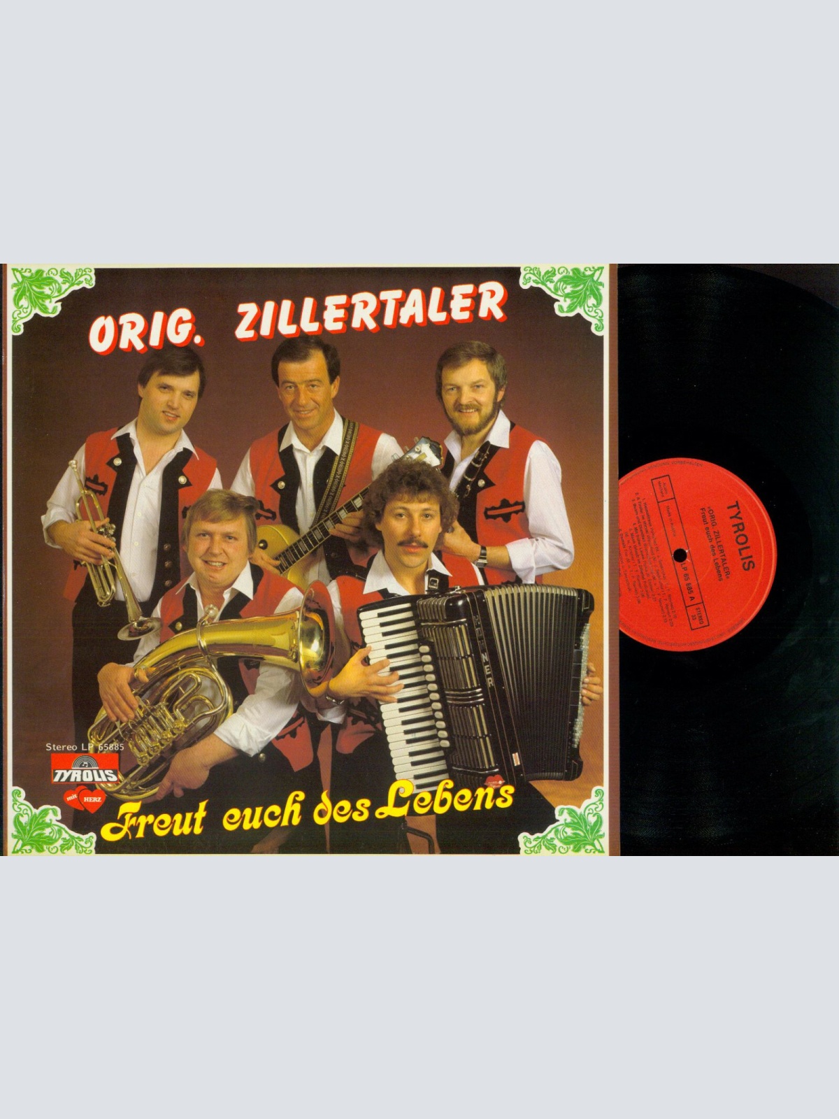 LP--Orig. Zillertaler //  Freut euch des Lebens //NM