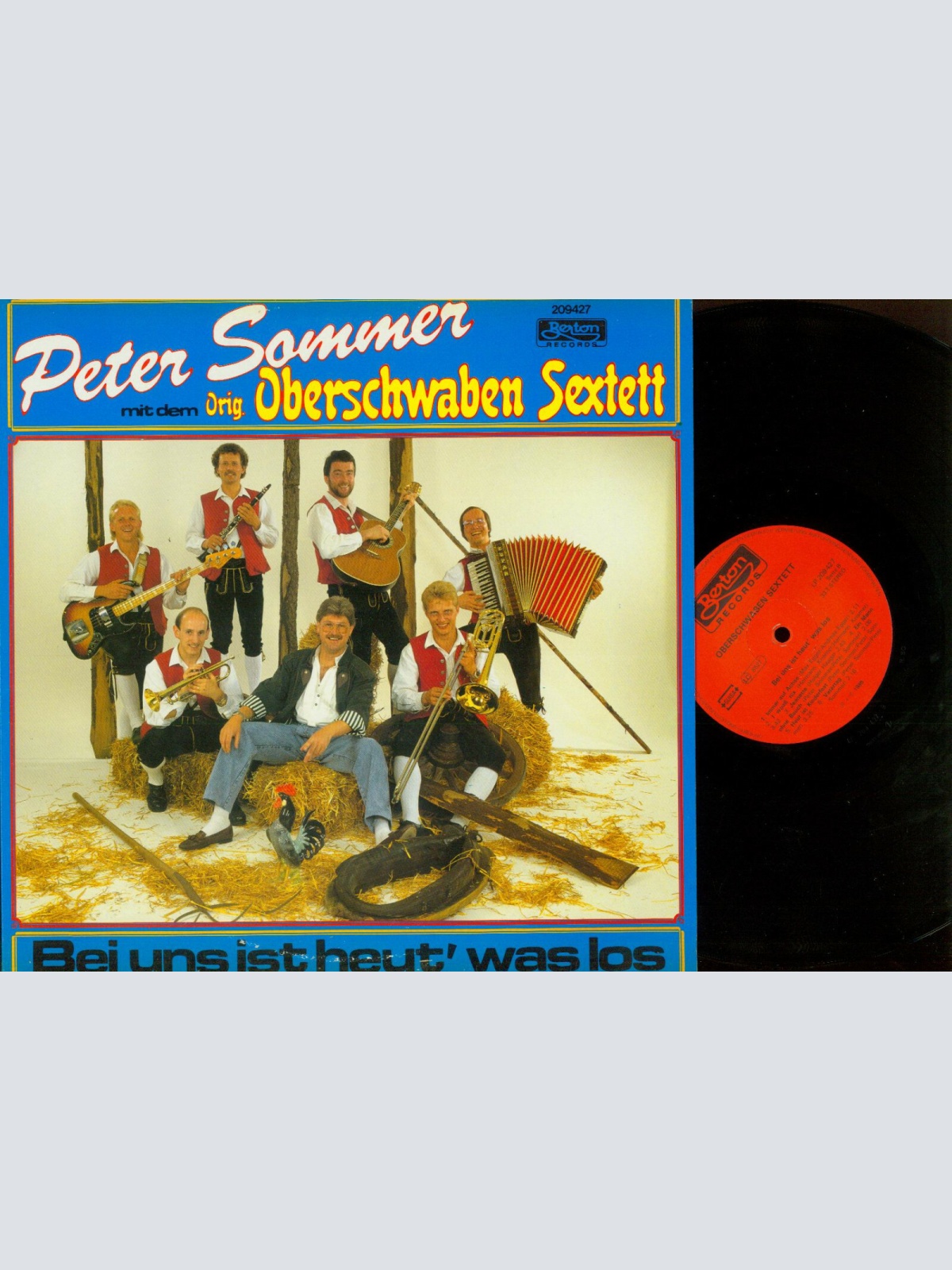 LP-- Peter Sommer Oberschwaben Sextett //  Bei uns ist heut was los   //    //NM
