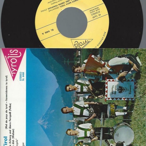 7" Die Lustigen Silberspitzler, Duo Leitner-Nagele – Heimweh Nach Tirol