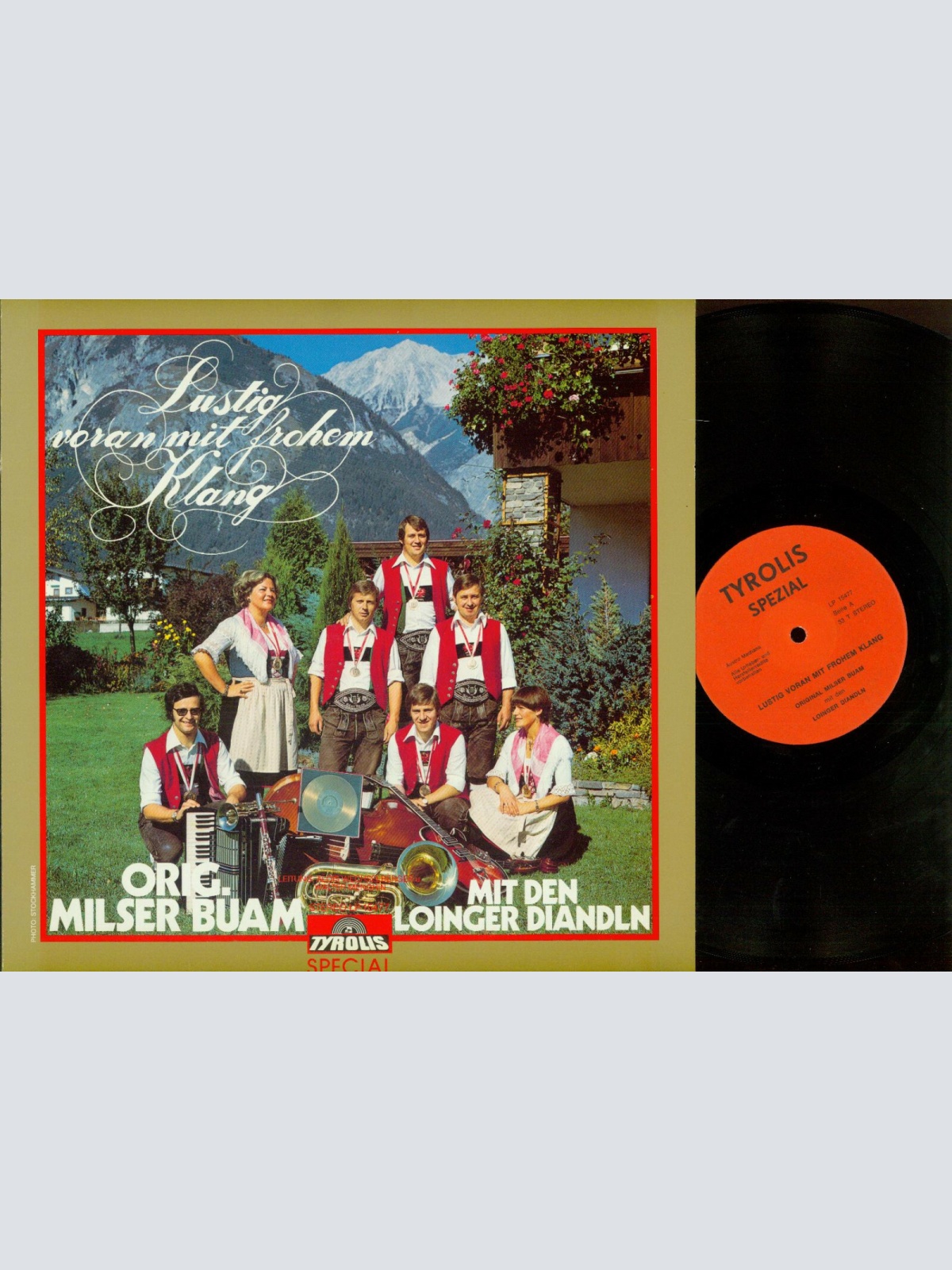 LP-- Orig. Milser Buam Mit Den Loinger-Diandln – Lustig Voran Mit Fr// //NM /