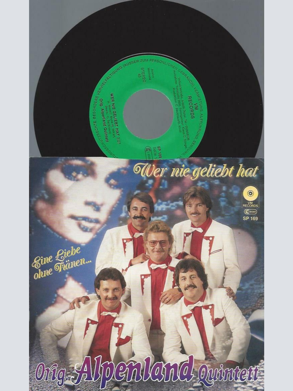7" Orig. Alpenland Quintett – Wer Nie Geliebt Hat