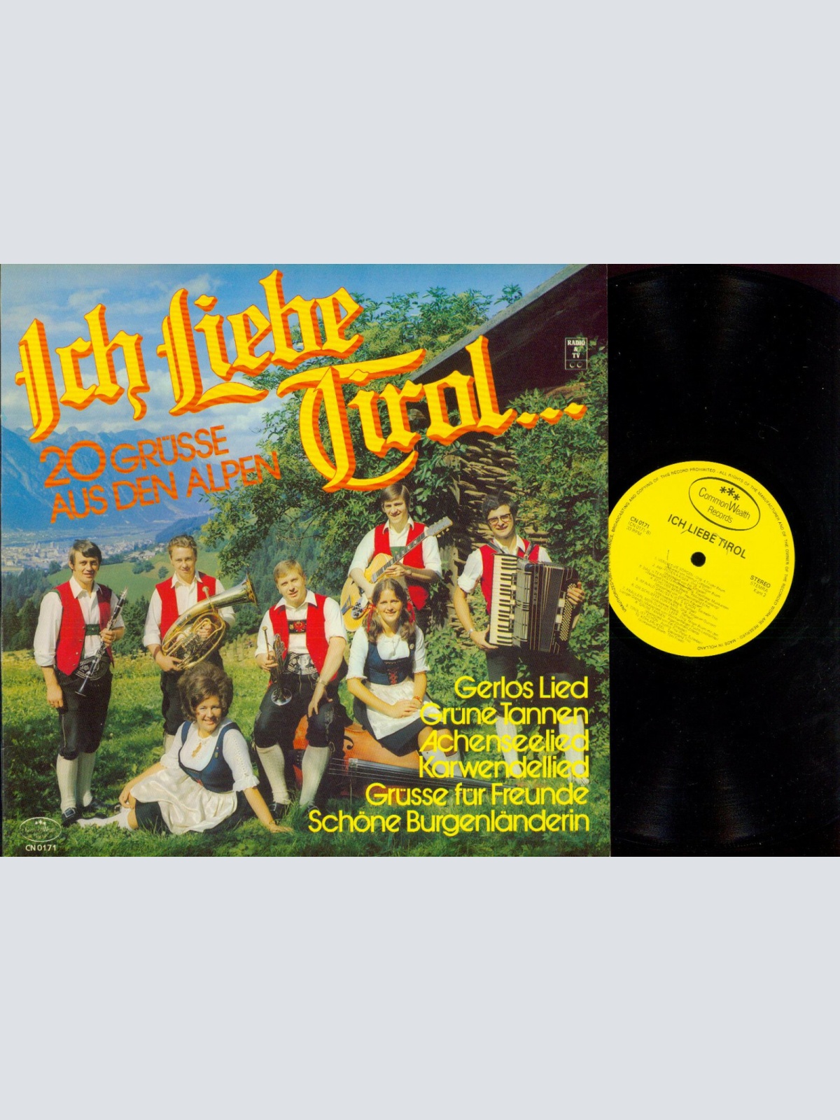 LP--  Ich Liebe Tirol... 20 Grüsse Aus Den Alpen   // //NM /