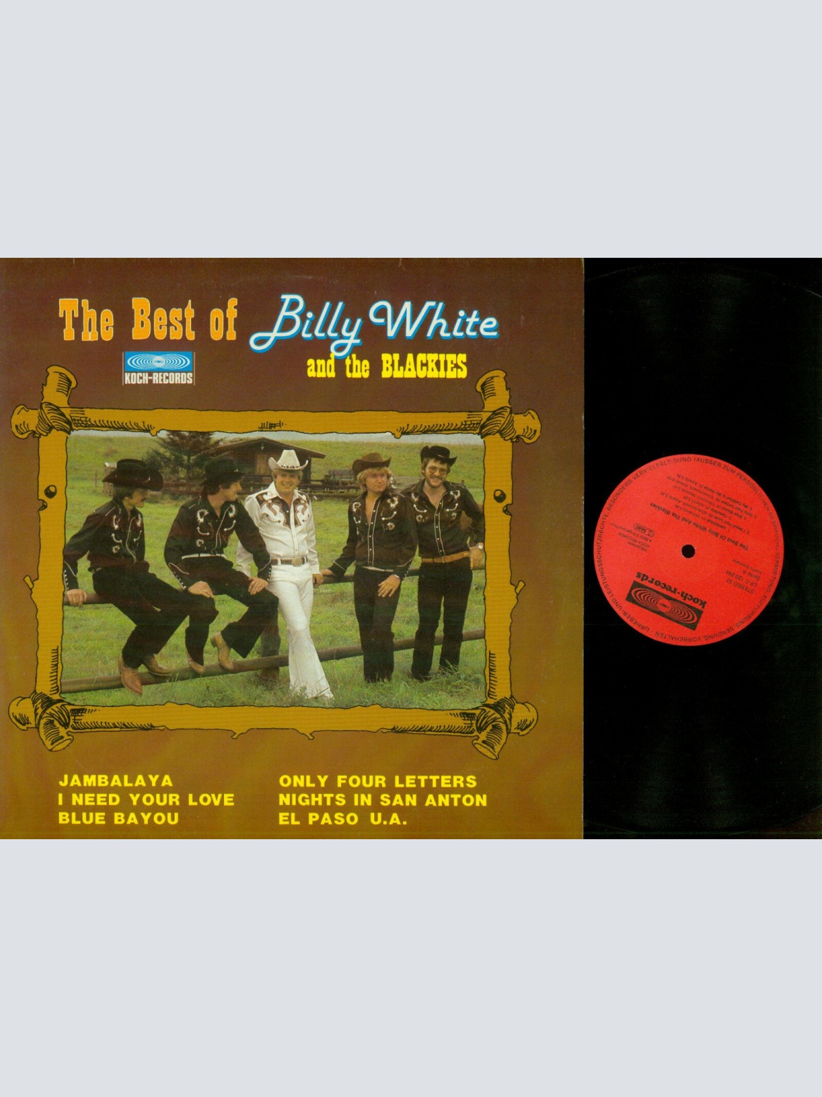 LP-- Billy White and the Blackies  --The best of   // NM